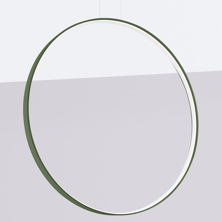 Suspension anneau RIO vert olive éteinte, suspendue