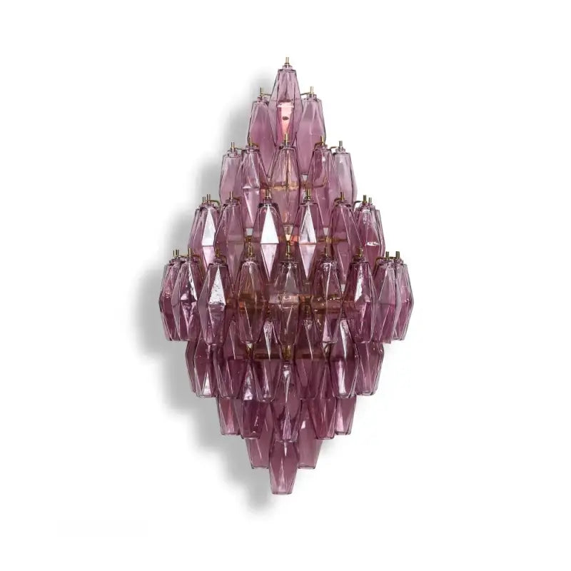 Applique design en verre fumé gris style art déco élégance