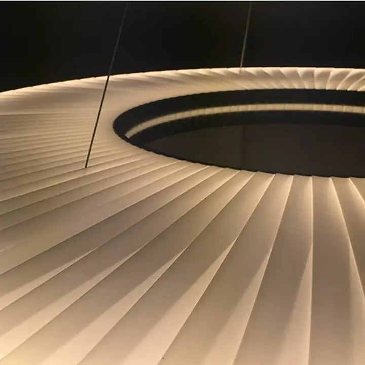 Suspension design moderne led blanc cassé stylé chic