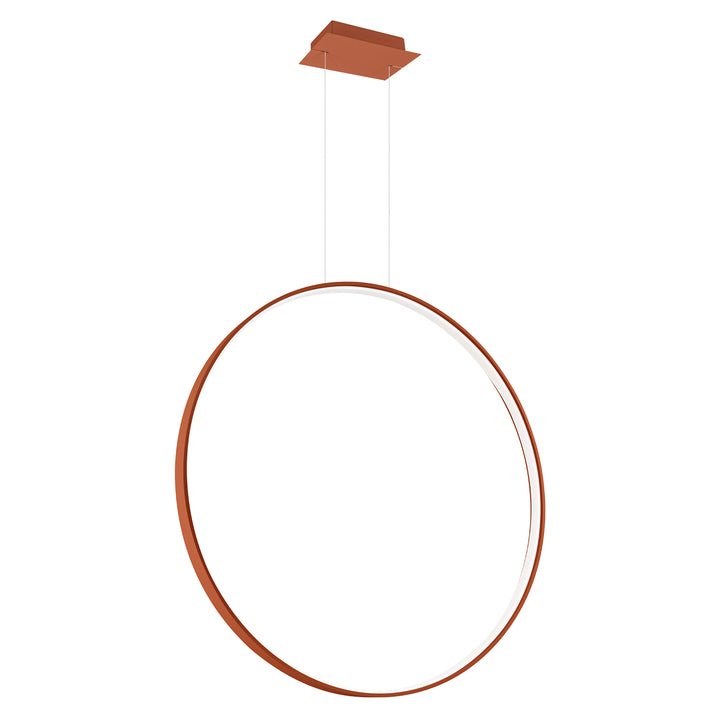 Suspension anneau RIO ocre rouge vue d'ensemble