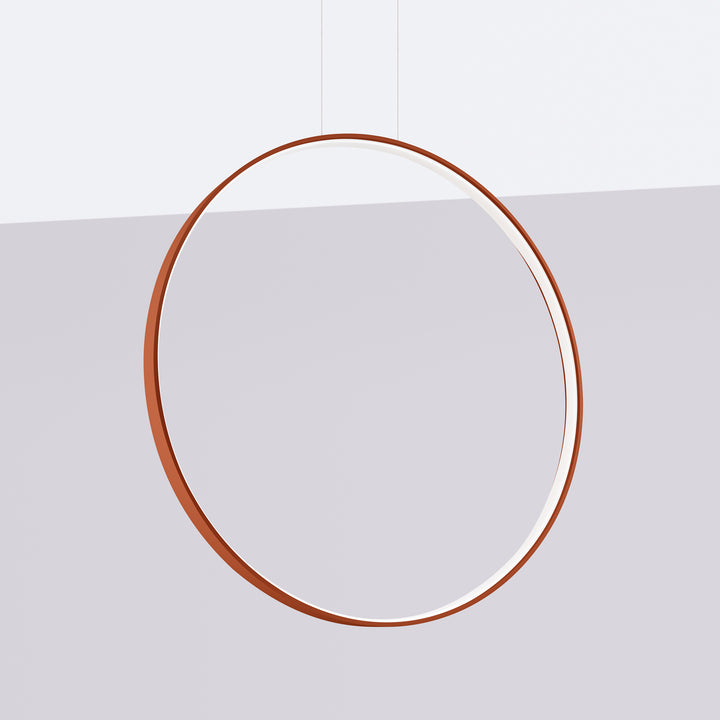 Suspension anneau RIO ocre rouge éteinte, suspendue