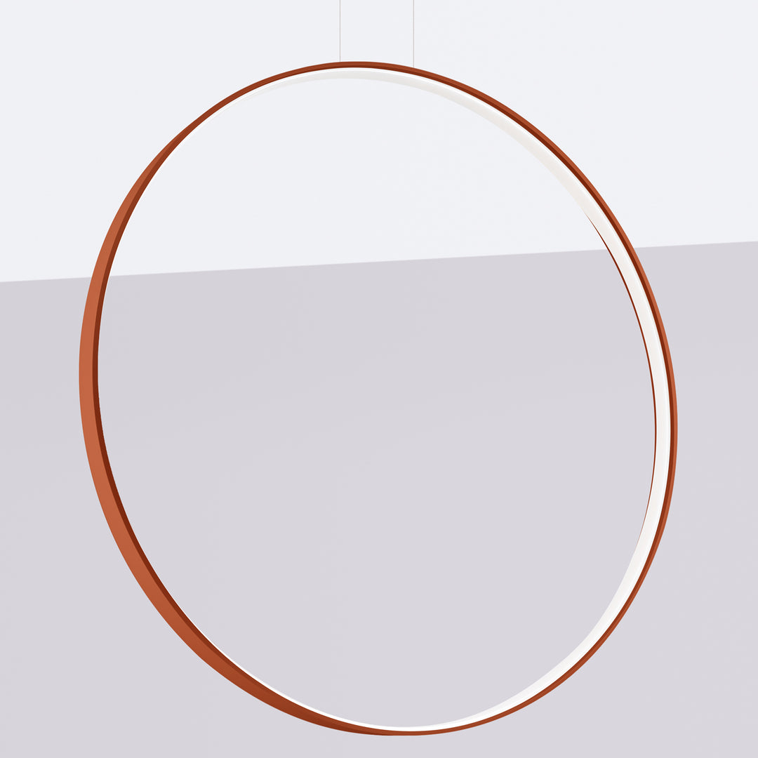 Suspension anneau RIO ocre rouge éteinte, suspendue