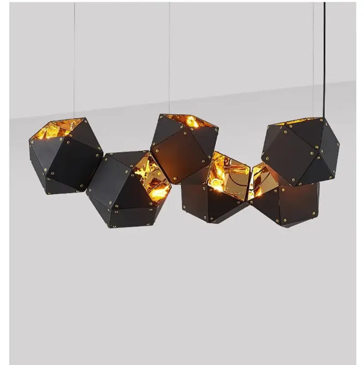 Suspension luminaire géométrique moderne ajustable chic