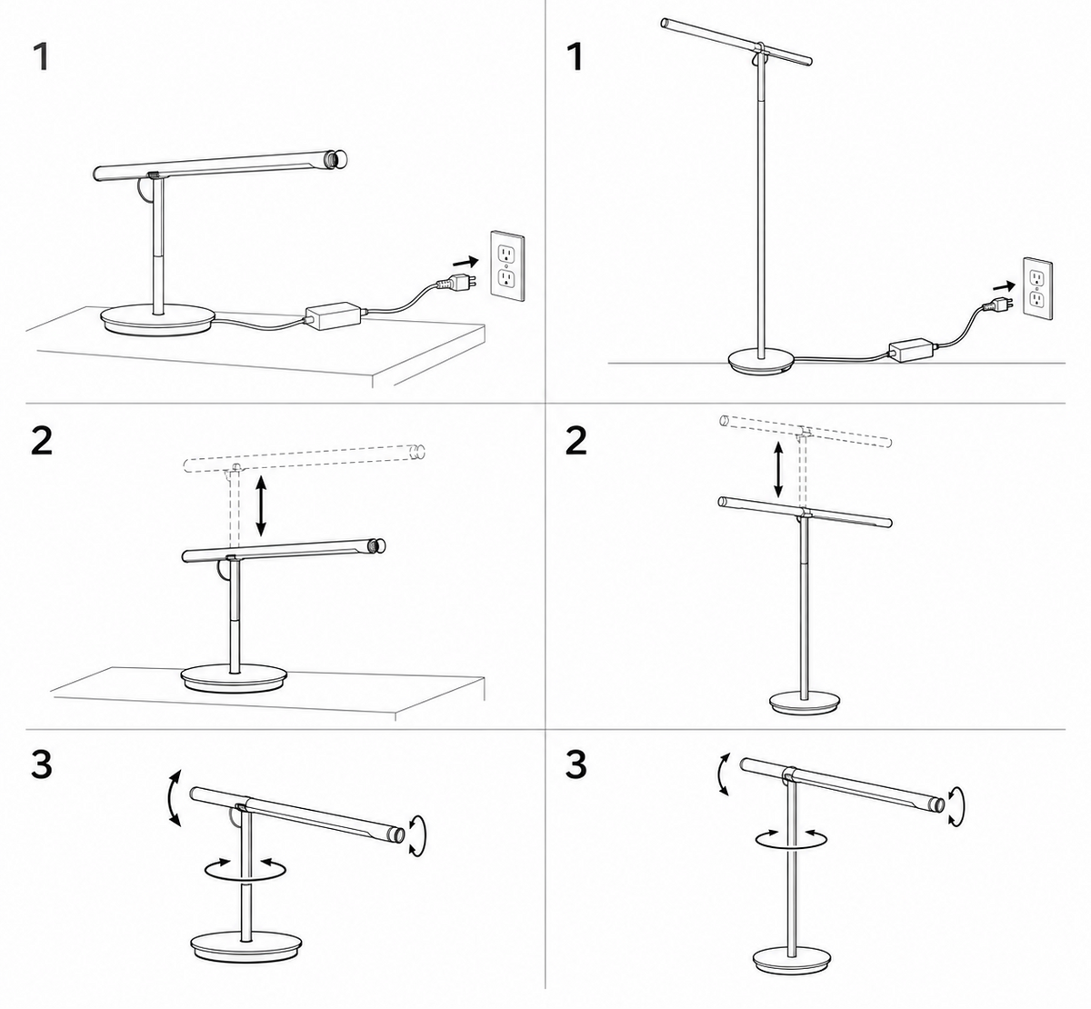 Schéma d'installation du luminaire