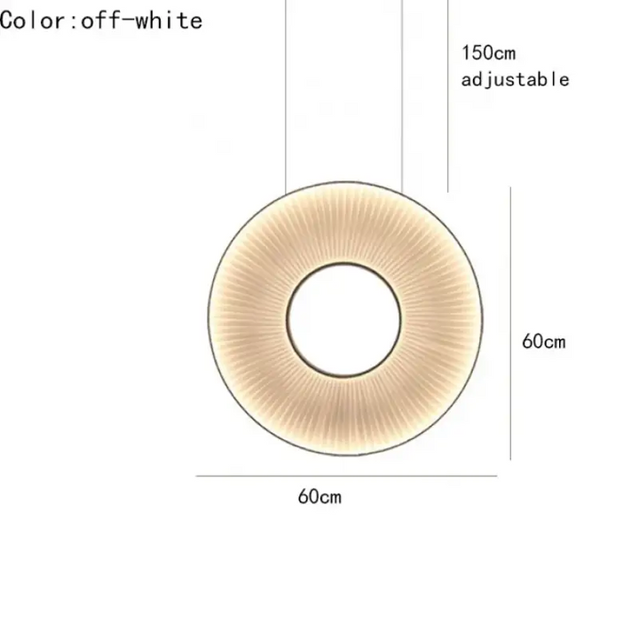 Suspension design moderne led blanc cassé stylé chic