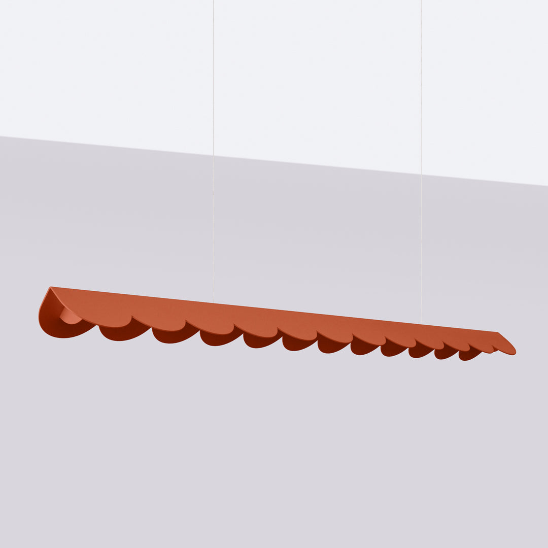 Suspension BISCUIT ocre rouge éteinte, suspendue