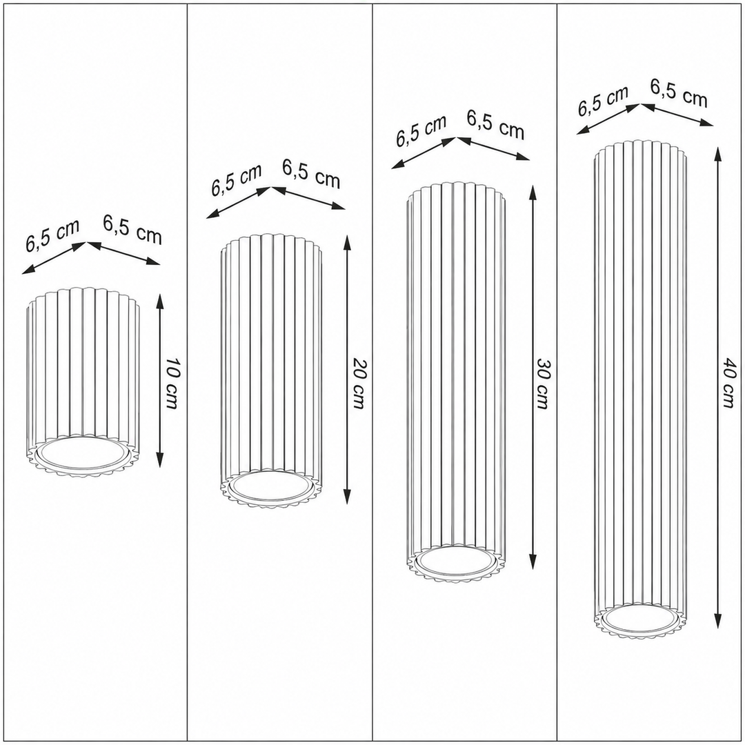 Luminaire Plafonnier | KARBON 30 (Tube )