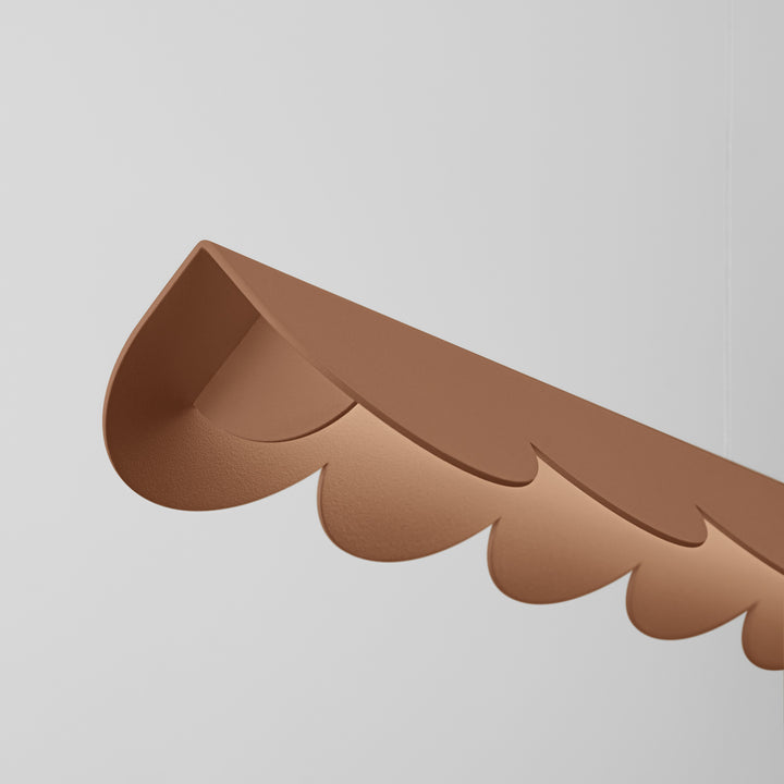 Suspension BISCUIT moka allumée, détail des festons