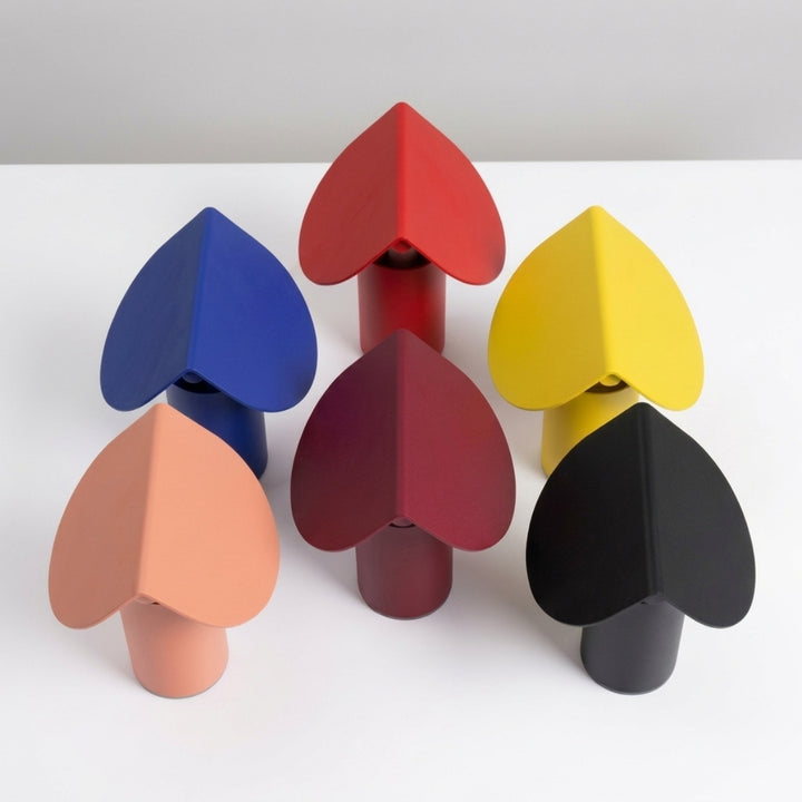 Lampe à poser BISCUIT bordeaux plusieurs couleurs réunies