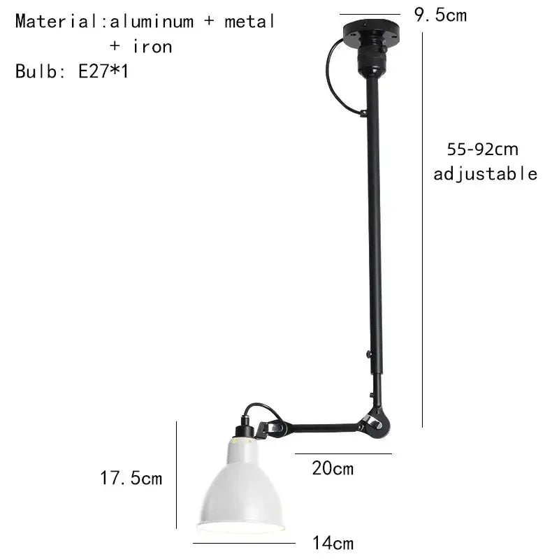 Suspension vintage en céramique et détail cuivre style rétro