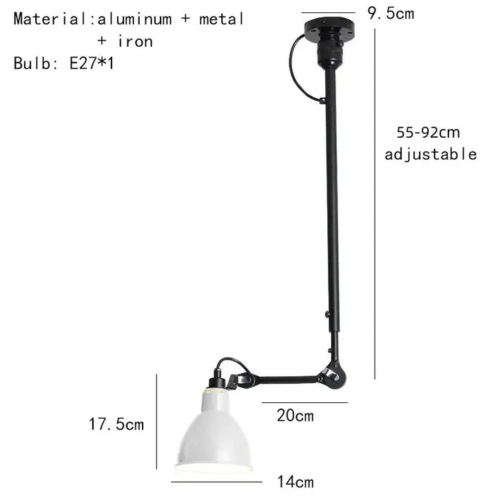 Suspension vintage en céramique et détail cuivre style rétro