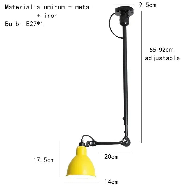 Suspension vintage en céramique et détail cuivre style rétro