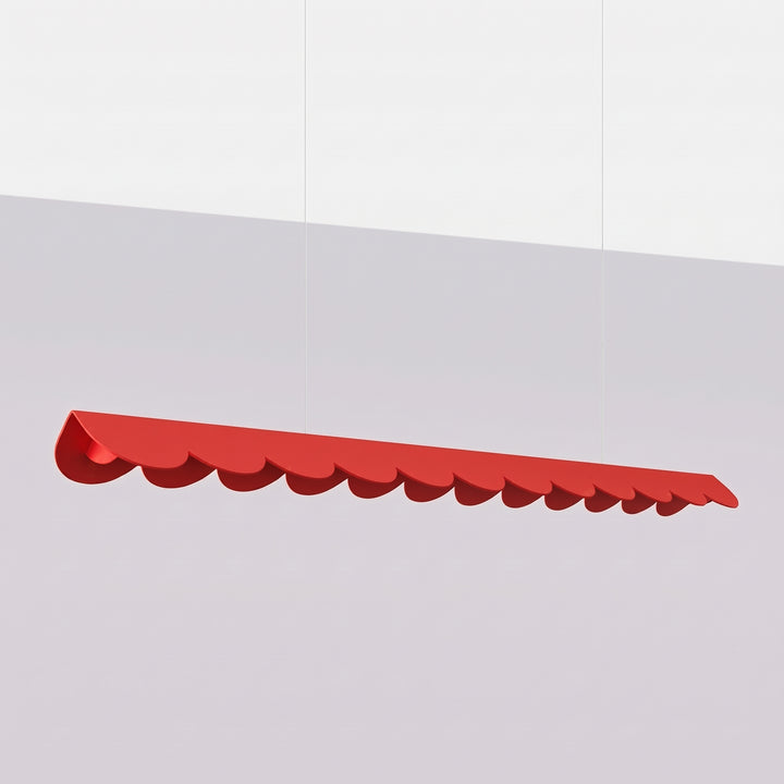 Suspension BISCUIT rouge éteinte, suspendue