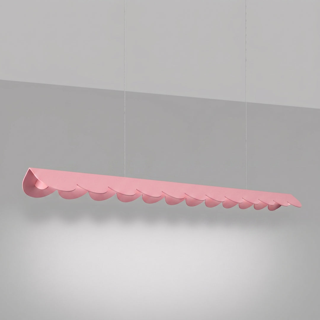 Suspension BISCUIT rose allumée, suspendue