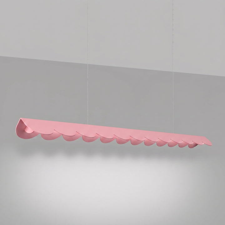 Suspension BISCUIT rose allumée, suspendue