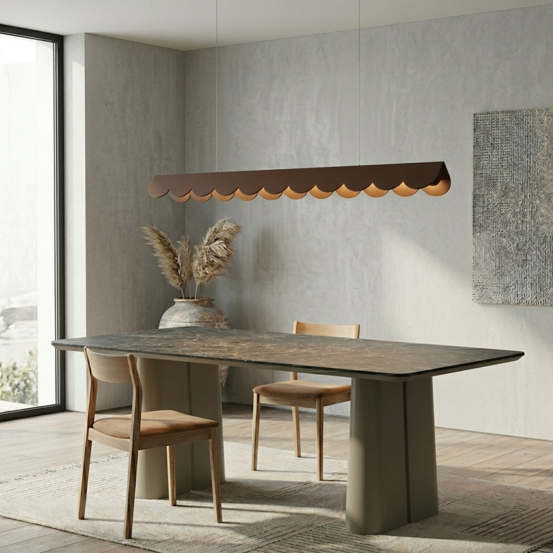 Suspension BISCUIT marron dans un intérieur contemporain