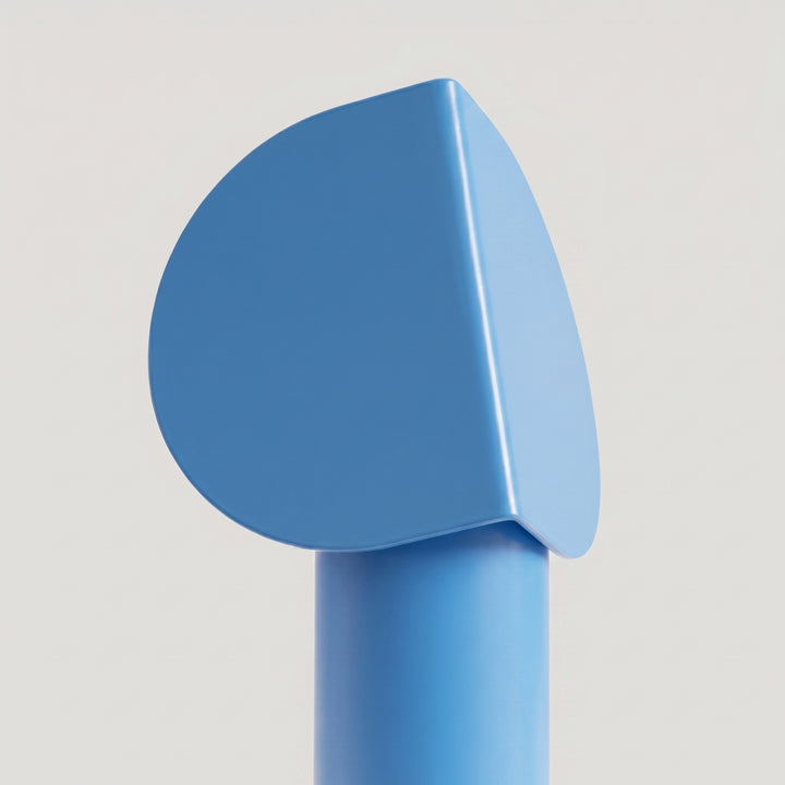 Lampe à poser BISCUIT bleu clair vue de face
