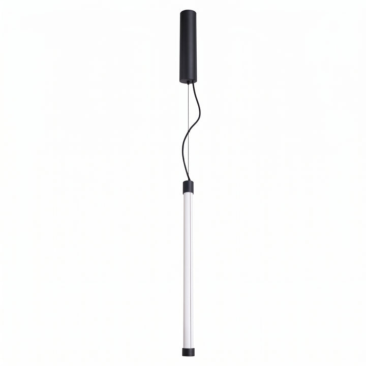 Suspension tube TRANG noir vue d'ensemble