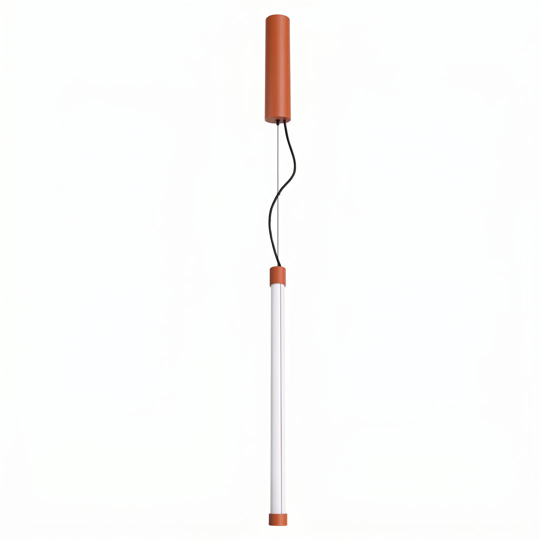 Suspension tube TRANG ocre rouge vue d'ensemble