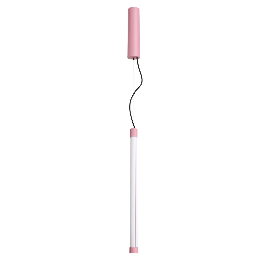 Suspension tube TRANG rose vue d'ensemble