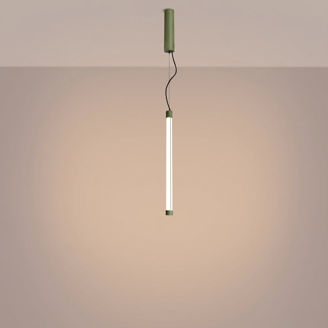 Suspension tube TRANG sauge allumée, suspendue
