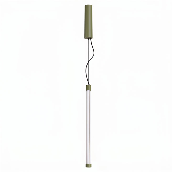 Suspension tube TRANG vert olive vue d'ensemble