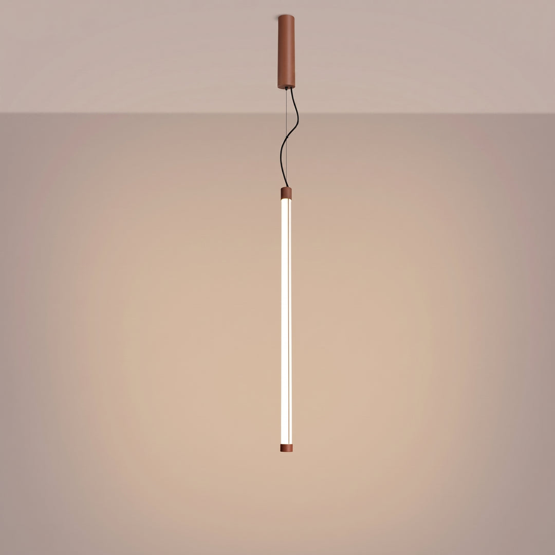 Suspension tube TRANG moka allumée, suspendue