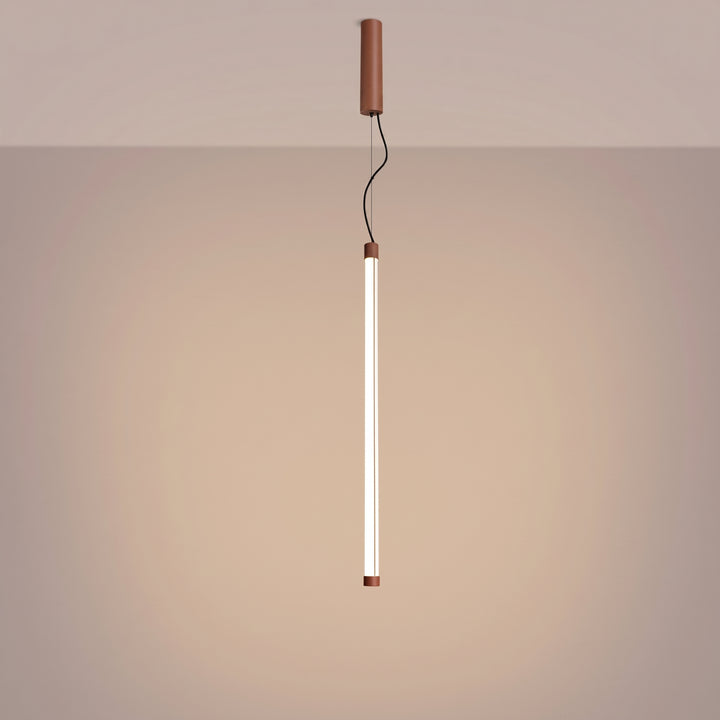 Suspension tube TRANG moka allumée, suspendue