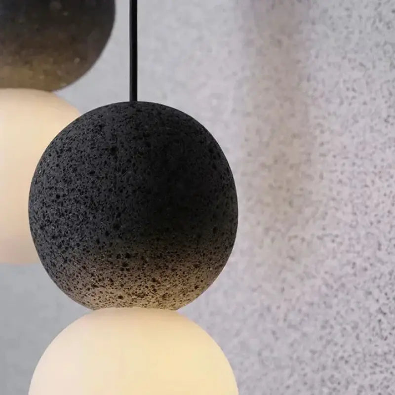 Suspension luminaire béton au design rond et élégant stylé