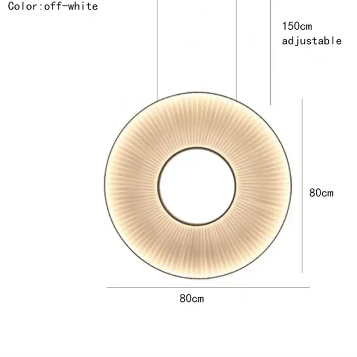 Suspension design moderne led blanc cassé stylé chic