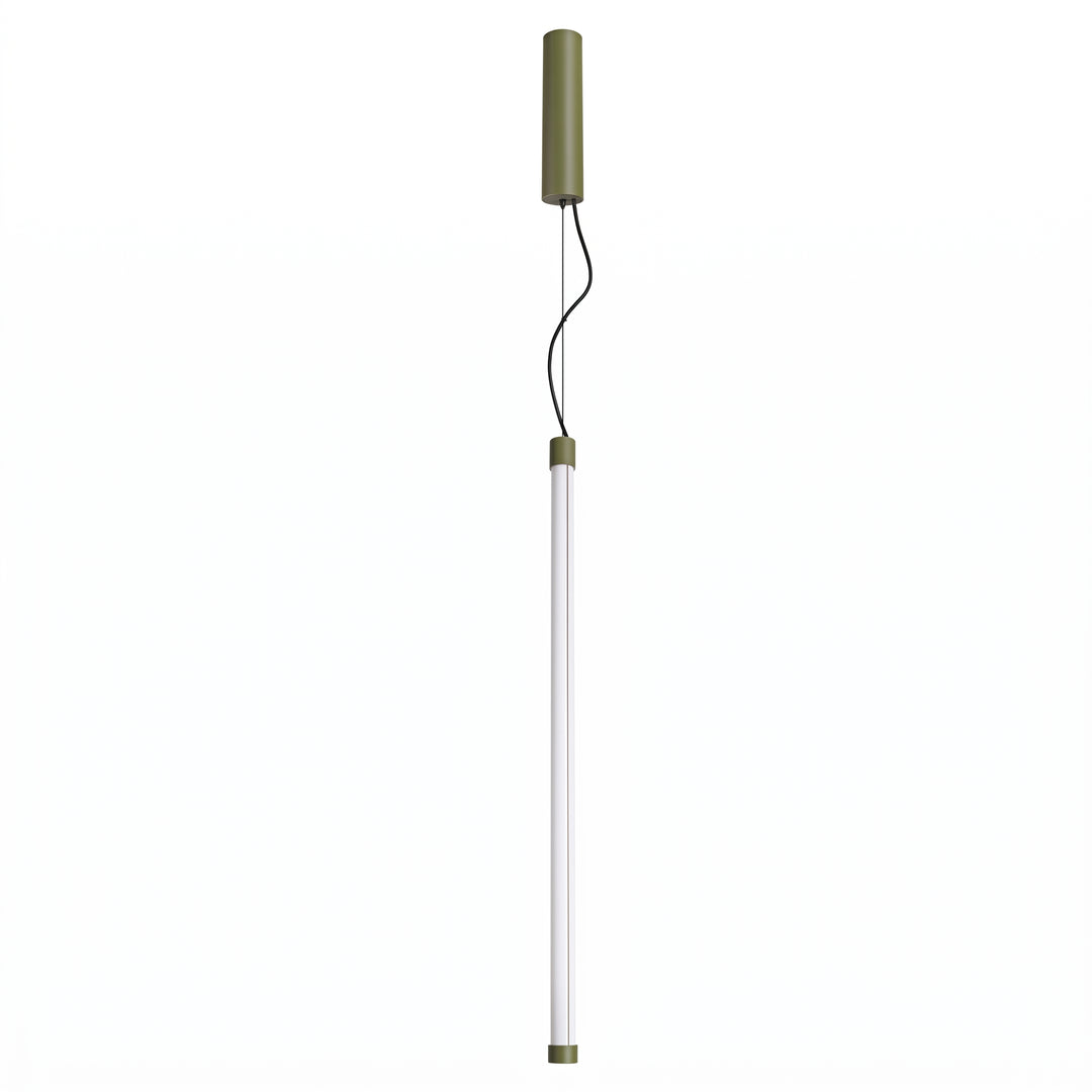 Suspension tube TRANG vert olive vue d'ensemble