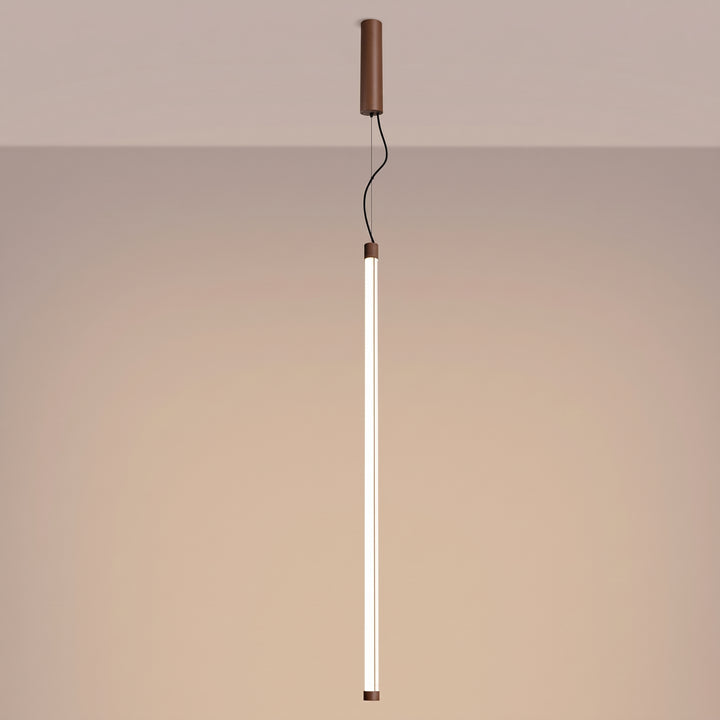Suspension tube TRANG moka allumée, suspendue