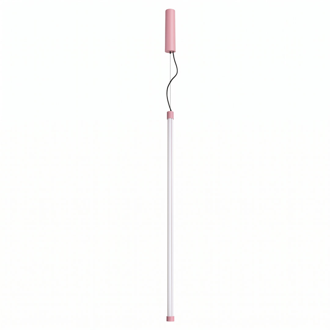 Suspension tube TRANG rose vue d'ensemble