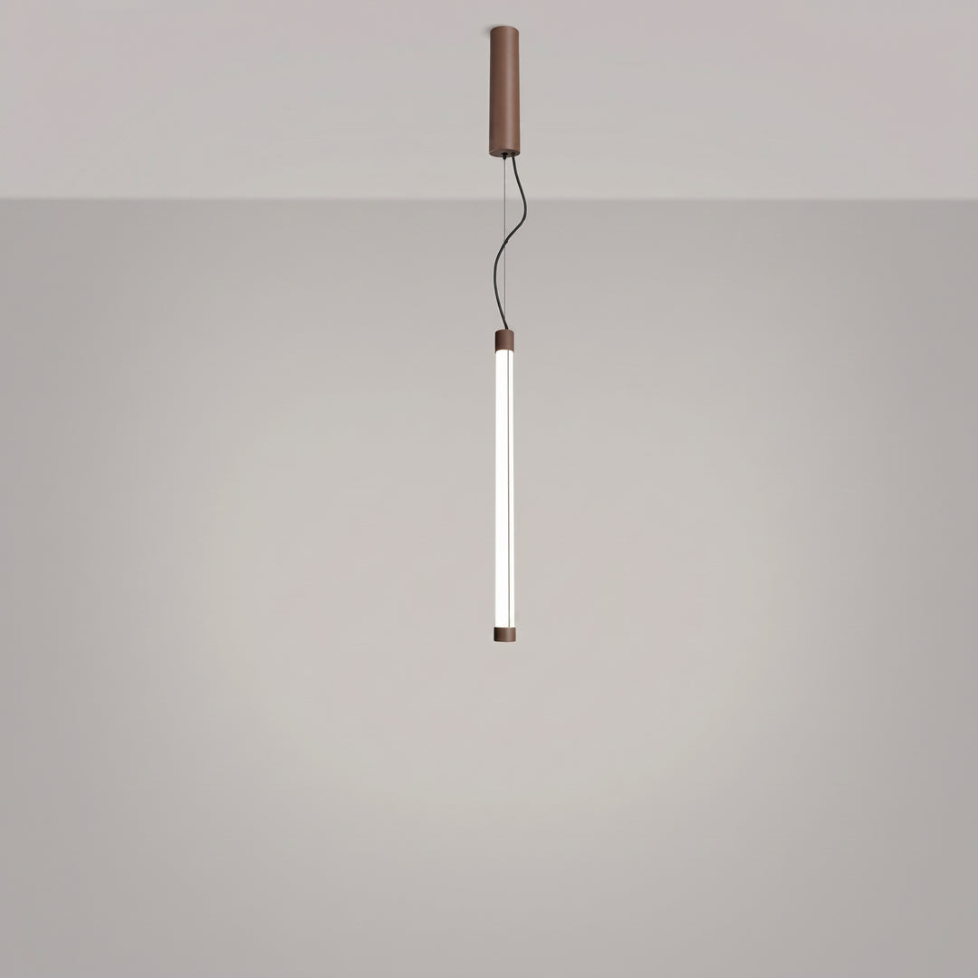 Suspension tube TRANG moka allumée, suspendue