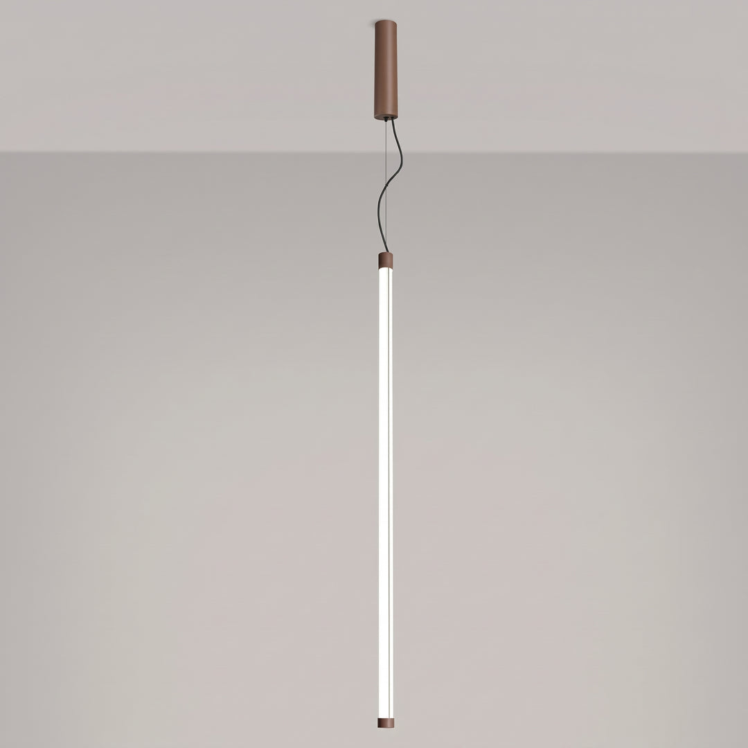 Suspension tube TRANG moka allumée, suspendue