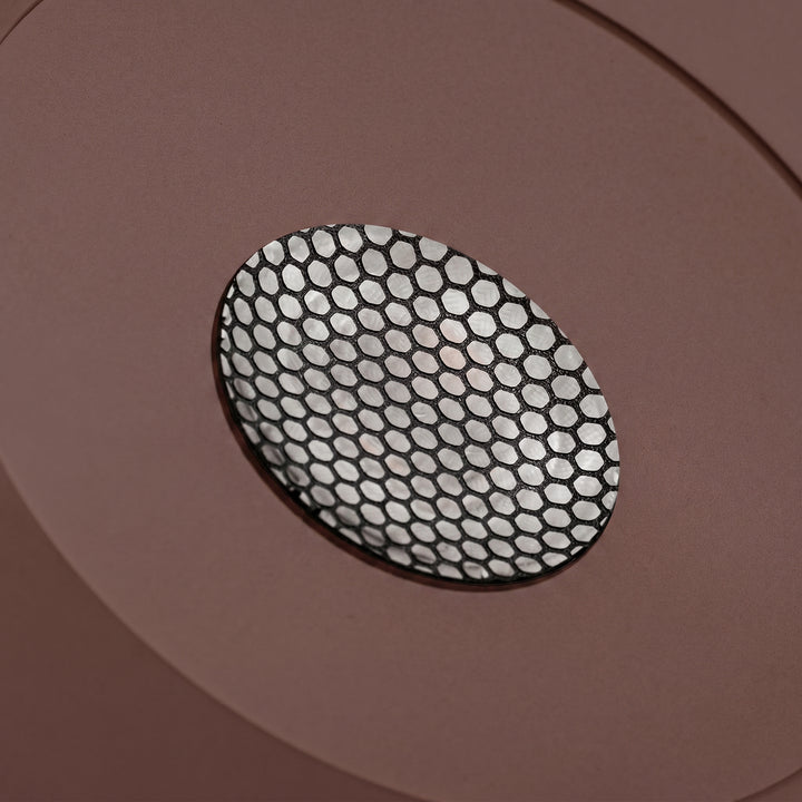 Suspension FINT marron détail de la grille anti-éblouissement