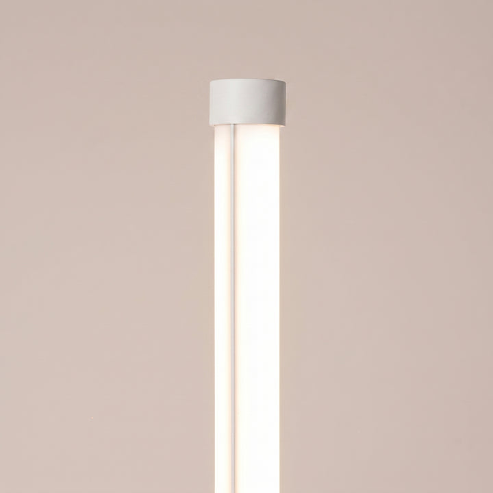 Lampadaire TRANG blanc détail du sommet du tube