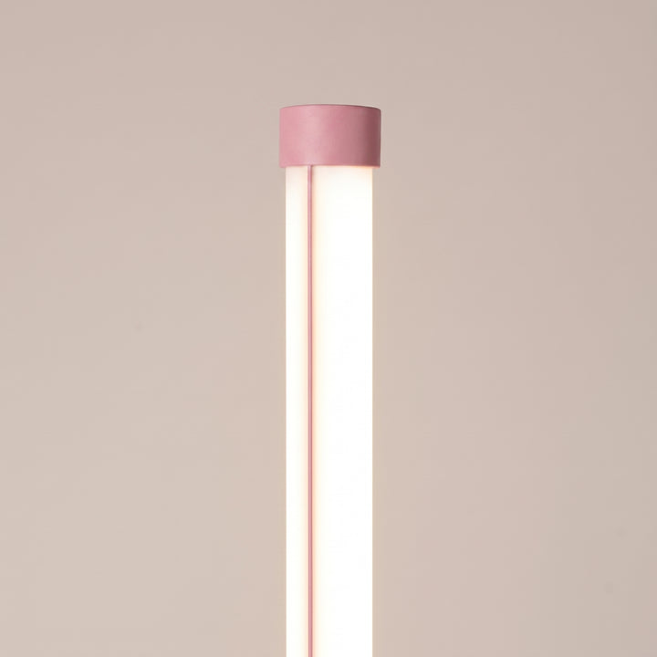Lampadaire TRANG rose détail du sommet du tube