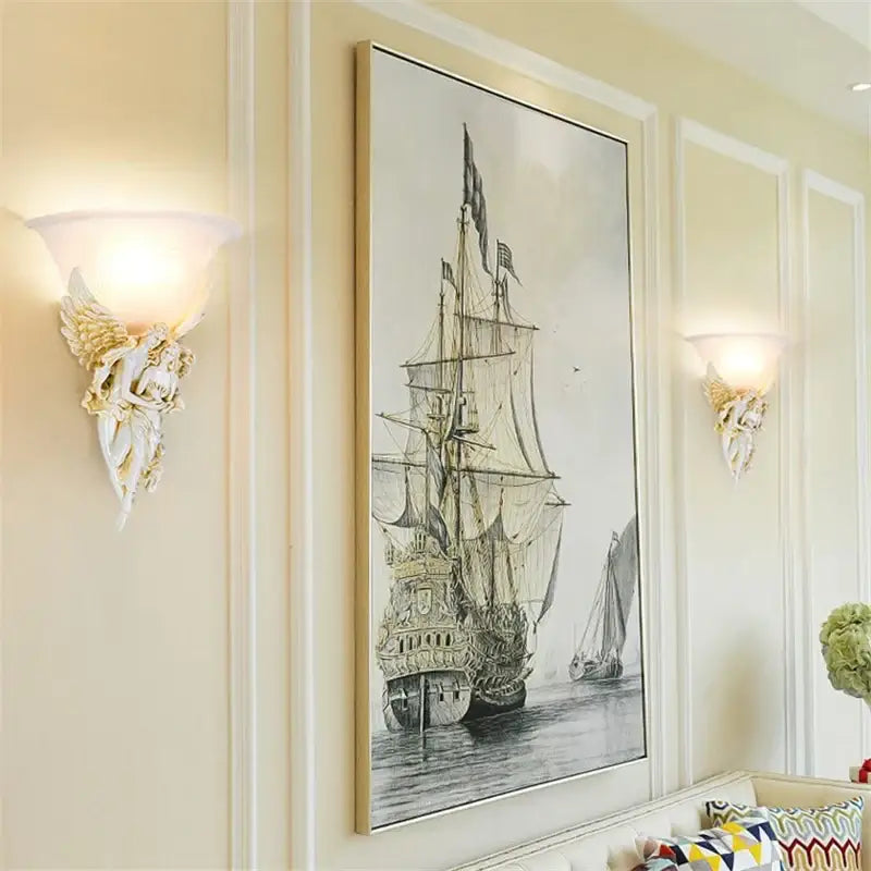 Applique classique dorée style ange et amour élégante