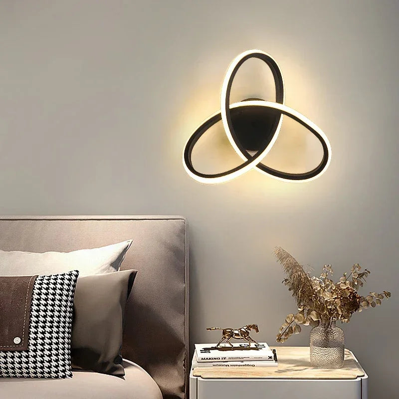 Applique murale LED en forme de boucle


