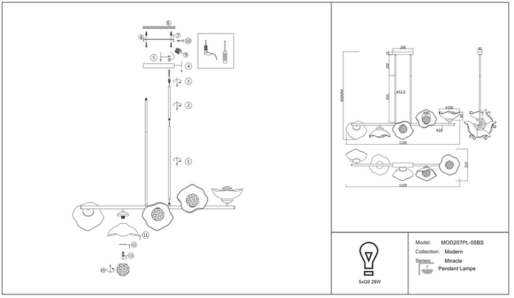 Suspension Luminaire | MIRACLE (Linéaire)