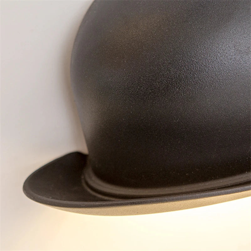 Applique murale nordique forme chapeau design