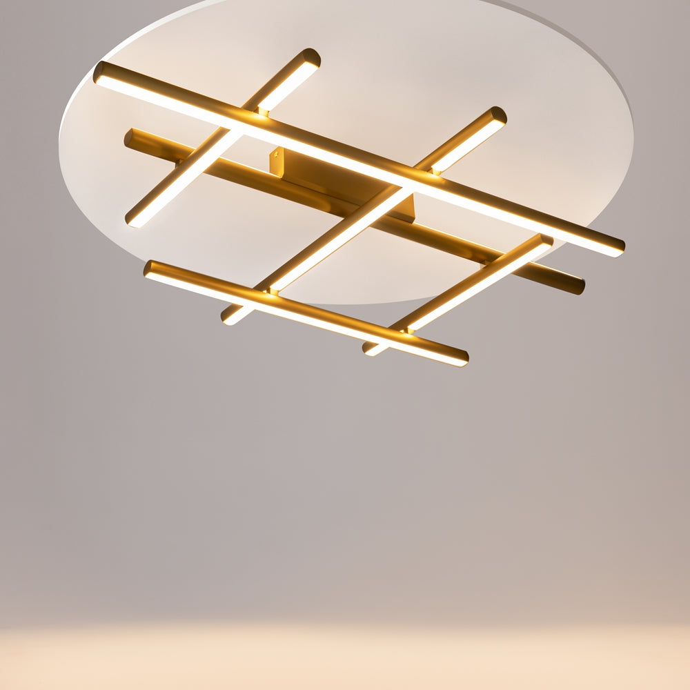 Luminaire Plafonnier | RADIANCE (Branches Dorées)