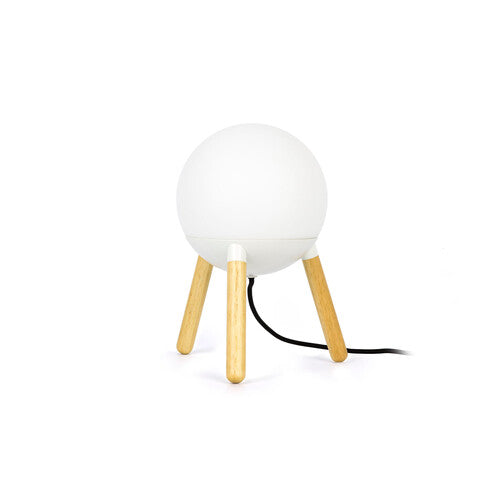 Lampe de table Mine blanche à diffuseur en verre opale de Faro Barcelona