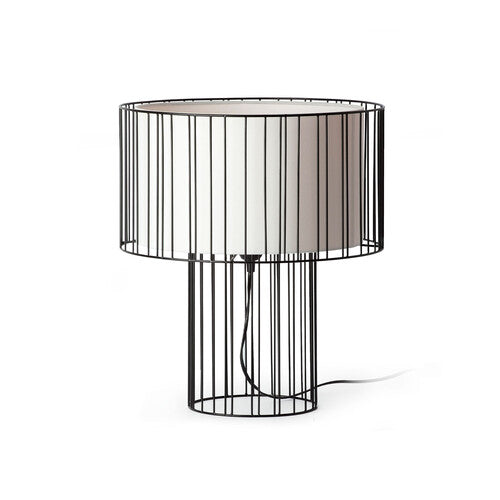 Lampe de table Linda noire et beige de Faro Barcelona