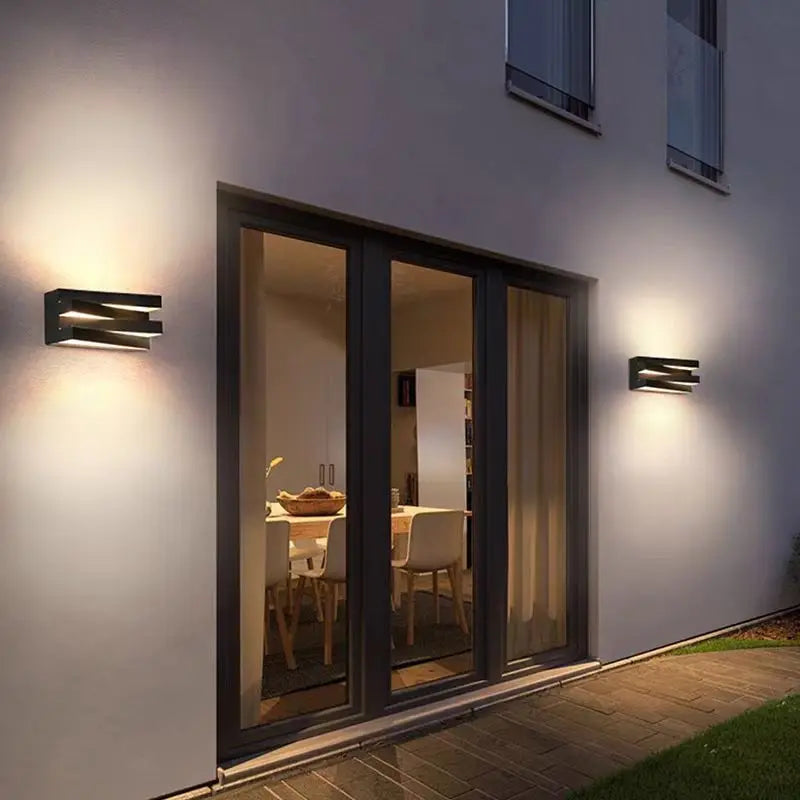 Applique murale exterieur LED superposé

