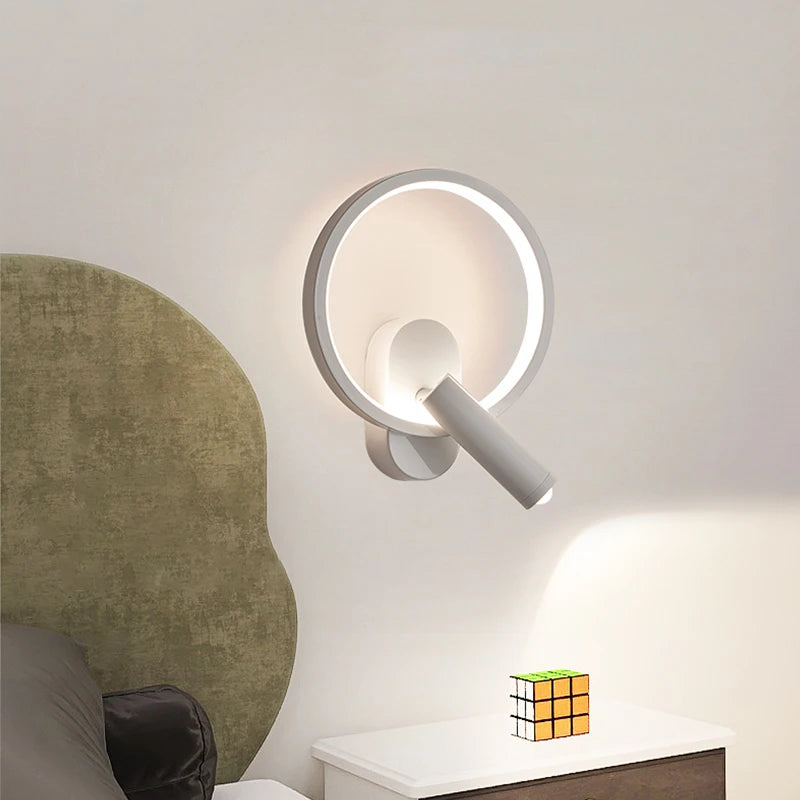 Applique murale ronde ou ovale pour tête de lit

