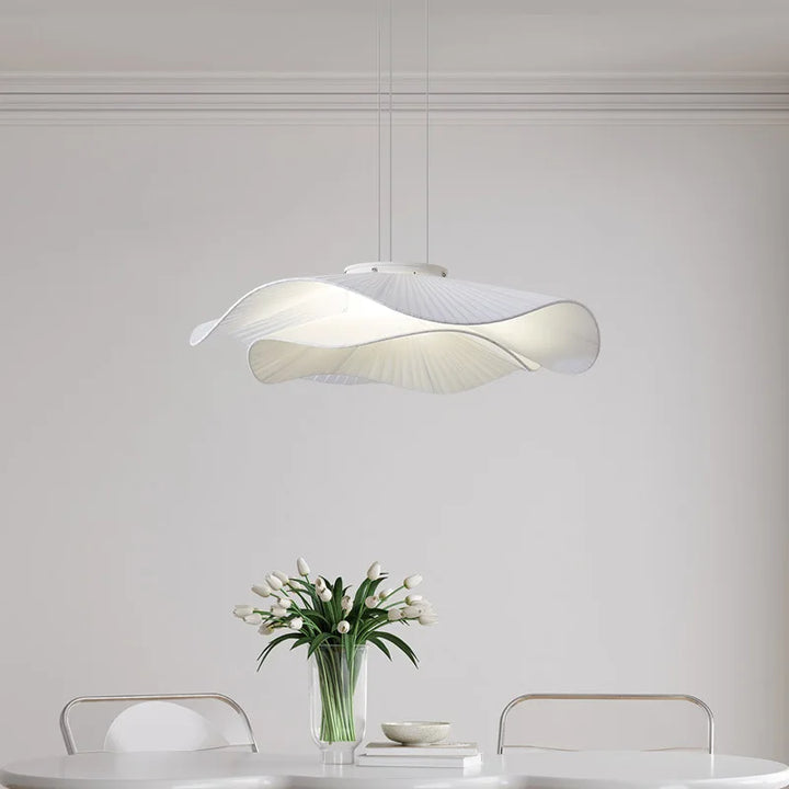 Modern Simple Fabric Led Pendant Lights Dining Room Nordic Chandelier Lamp Bar Hanging Lamp Home Decor Dimmable Light