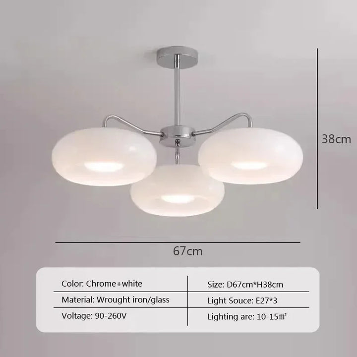 Retro ceiling light Bedroom Dining Room Antique Orange glass light France Style Medieval dining room Bauhaus yellow