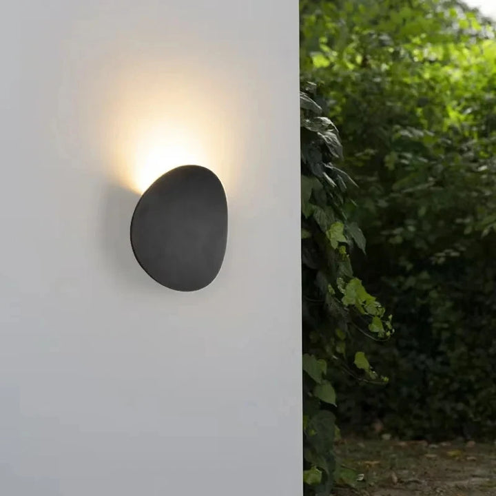 Petite applique murale extérieure ronde
